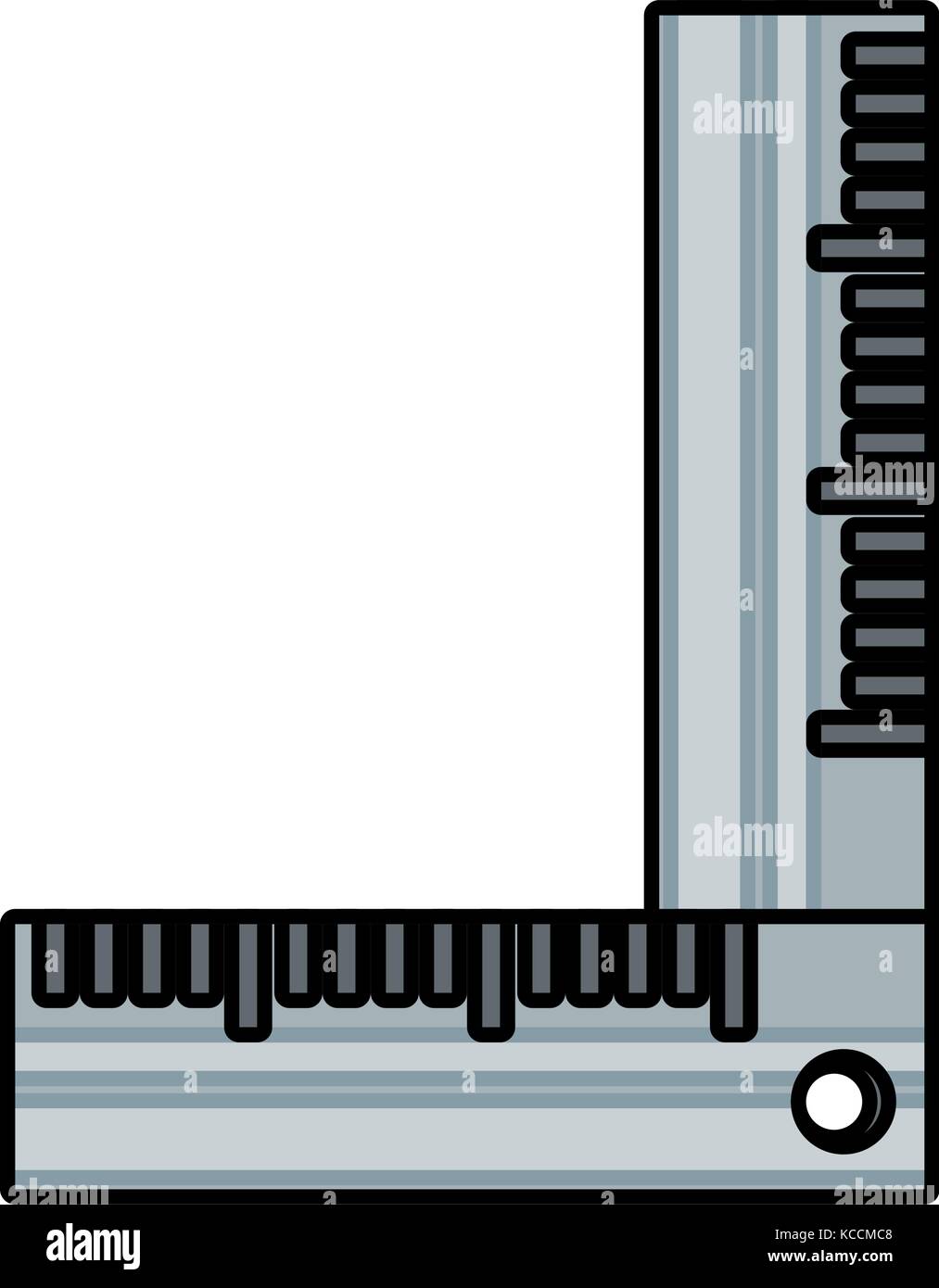 construction ruler icon over white background vector illustration Stock ...