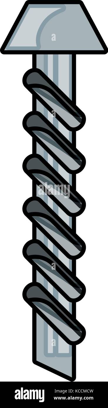 screw icon over white background vector illustration Stock Vector Image ...