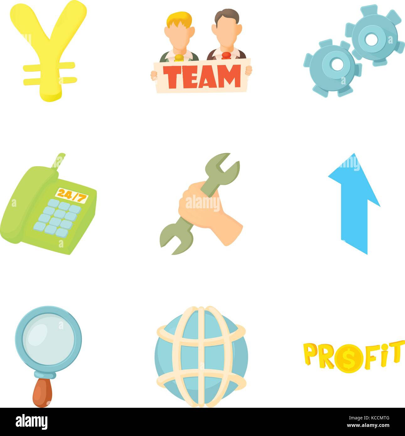 Team success icons set, cartoon style Stock Vector Image & Art - Alamy