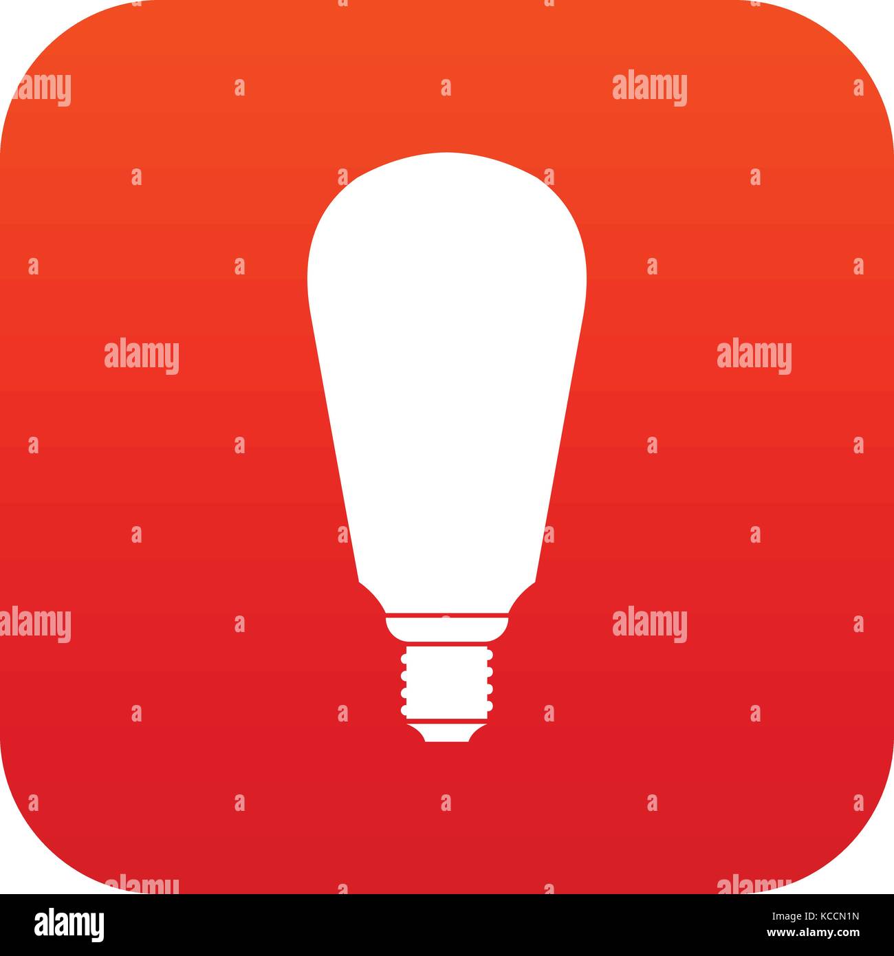 Light bulb icon digital red Stock Vector Image & Art - Alamy