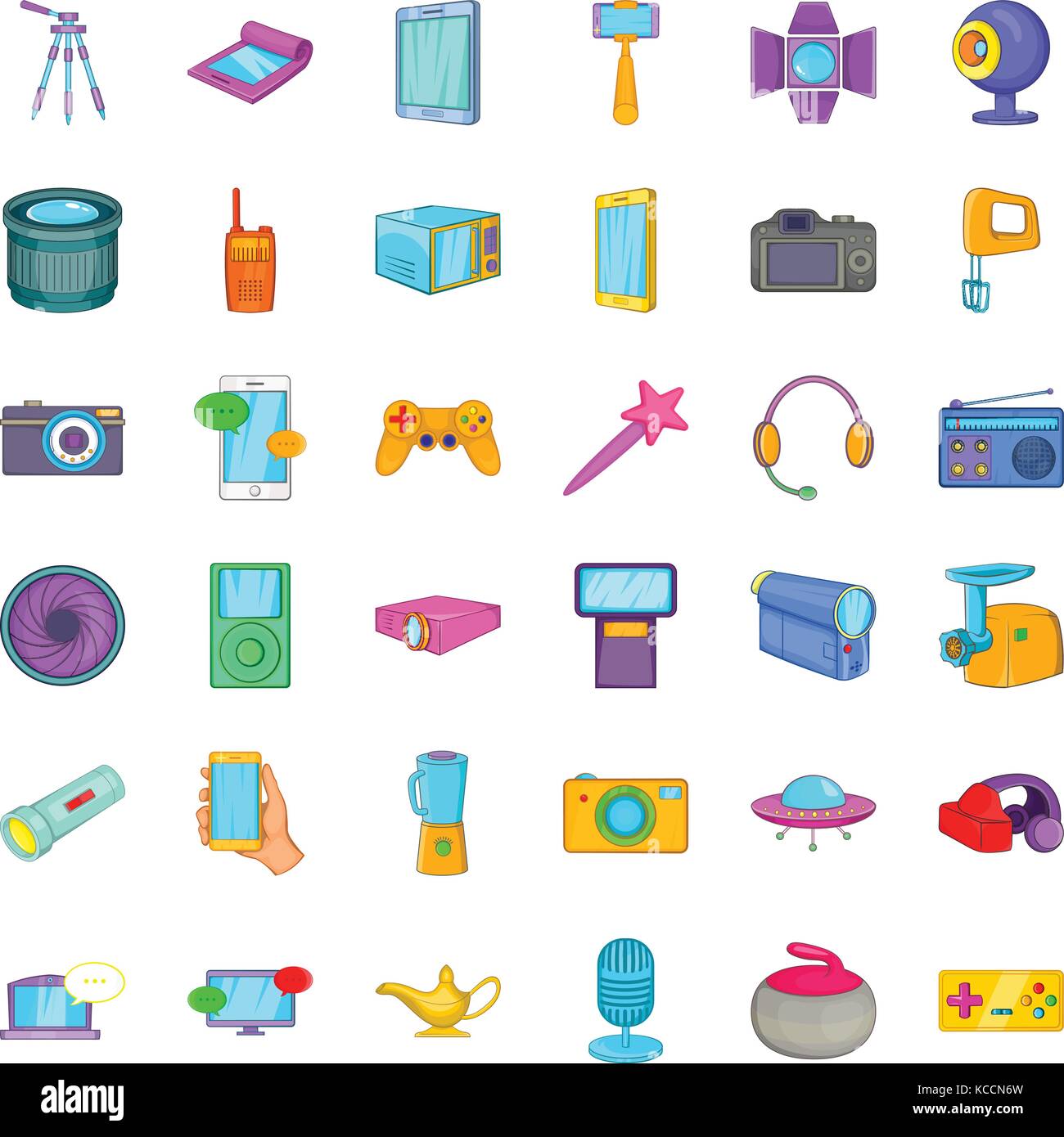 Button icons set, cartoon style Stock Vector Image & Art - Alamy