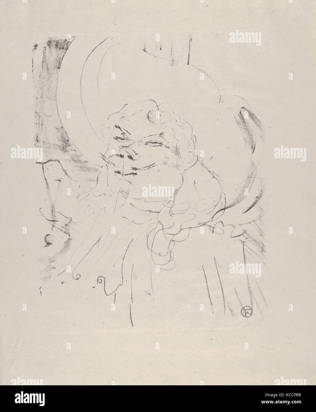 Coquelin Aîné, 1898, Crayon lithograph on china paper, sheet 15 7/16 x