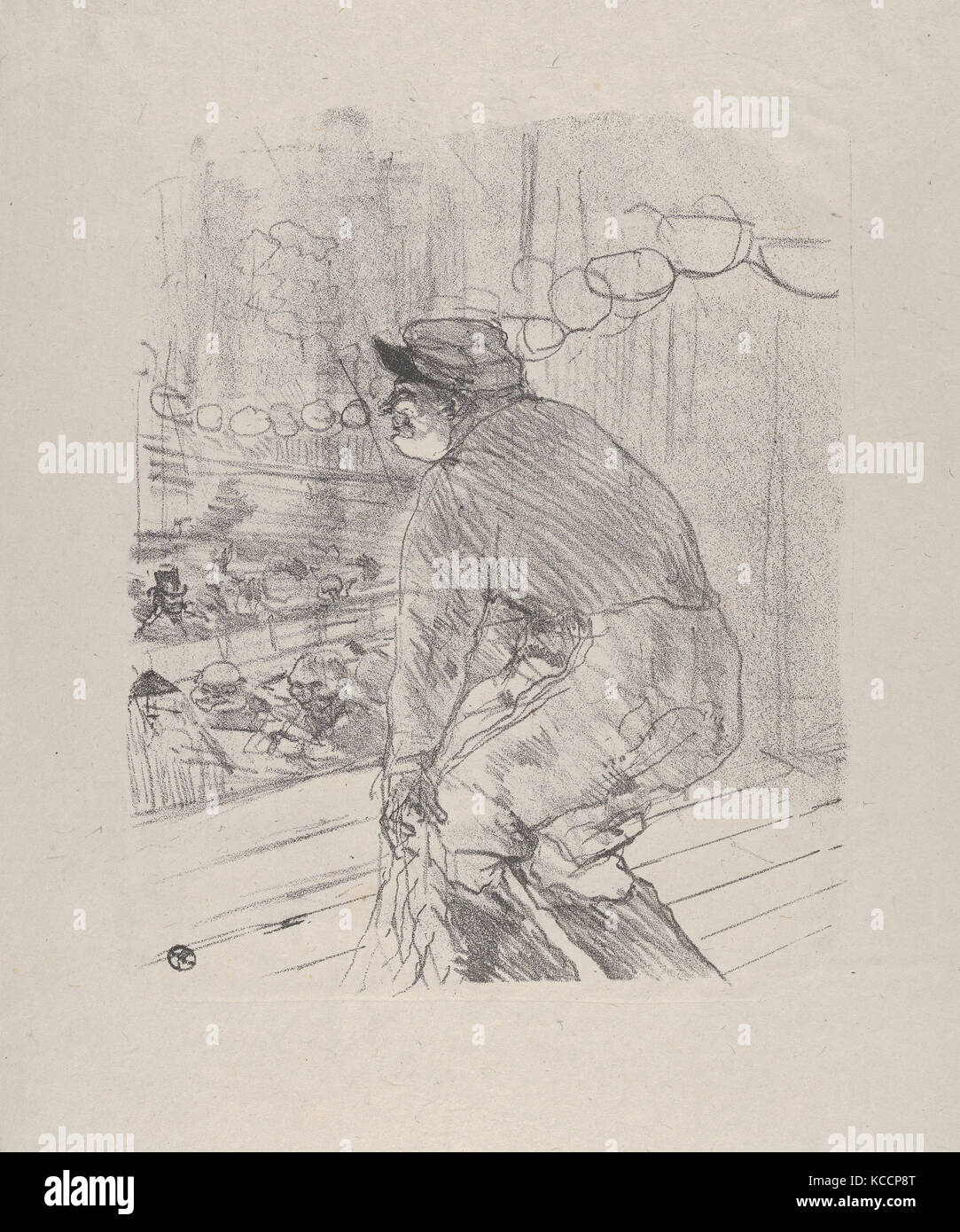 Polin, 1898, Crayon lithograph printed in grayblack on china paper