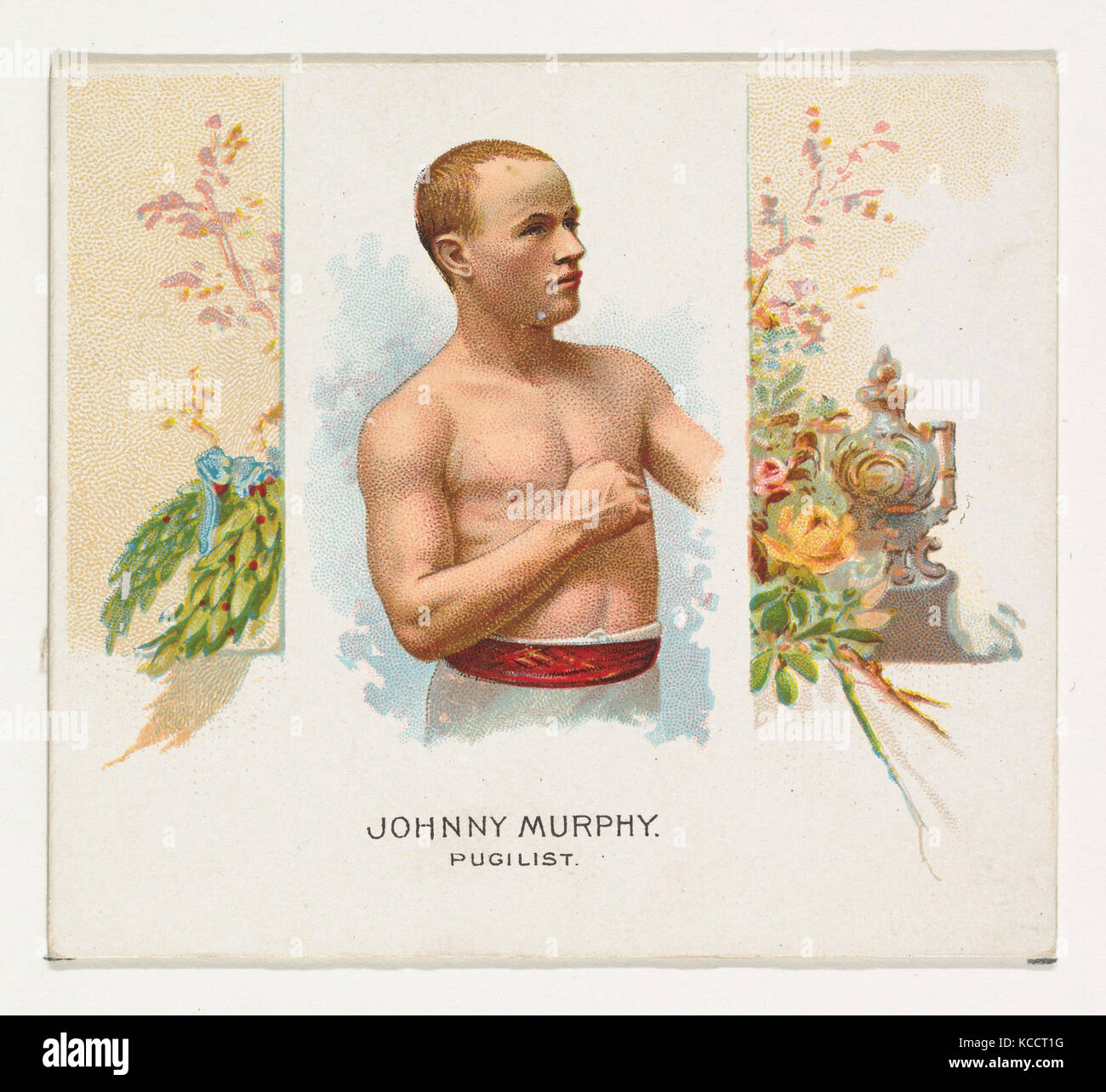 Johnny Murphy, Pugilist, from World's Champions, Second Series (N43) for Allen & Ginter Cigarettes, 1888 Stock Photo