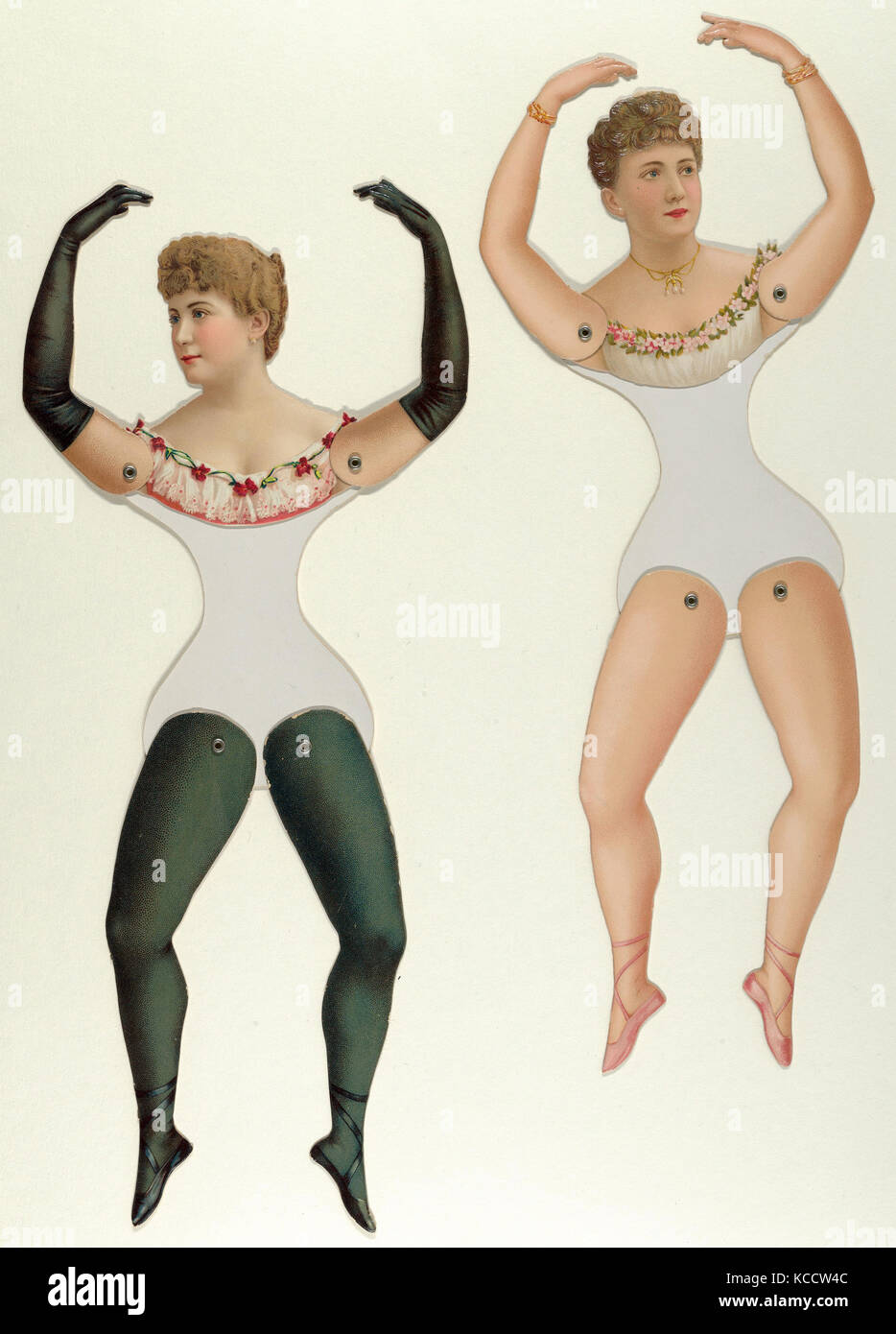 Drawings and Prints, Print, Ballerina and Bloomer Girls (Prima Donna) Paper  Dolls, Purveyor, Publisher, Dennison Manufacturing Stock Photo - Alamy