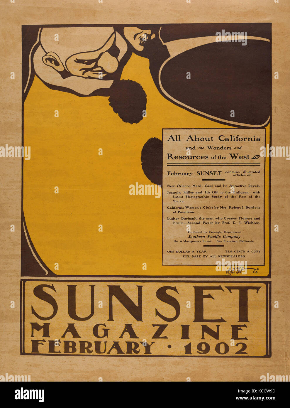 Drawings and Prints, Print Poster, Sunset Magazine: February, Artist ...