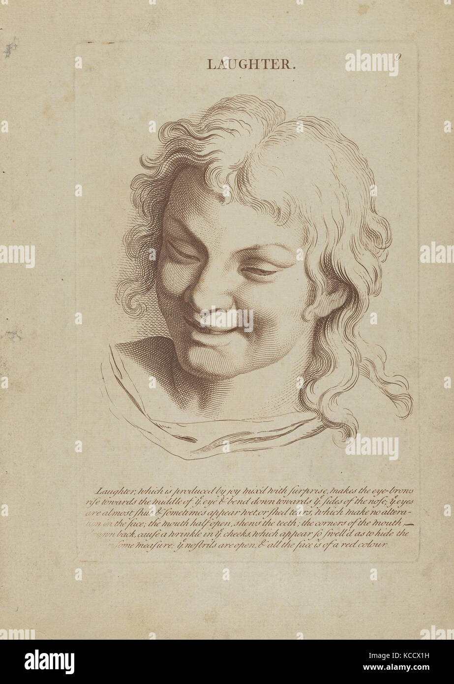 Laughter (from Heads Representing the Various Passions of the Soul; as ...