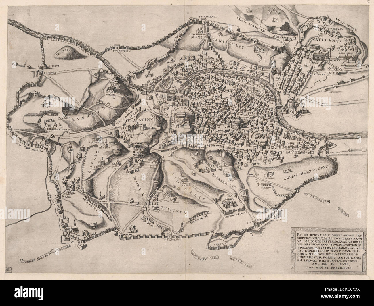Speculum Romanae Magnificentiae View of Rome from the East, Nicolas