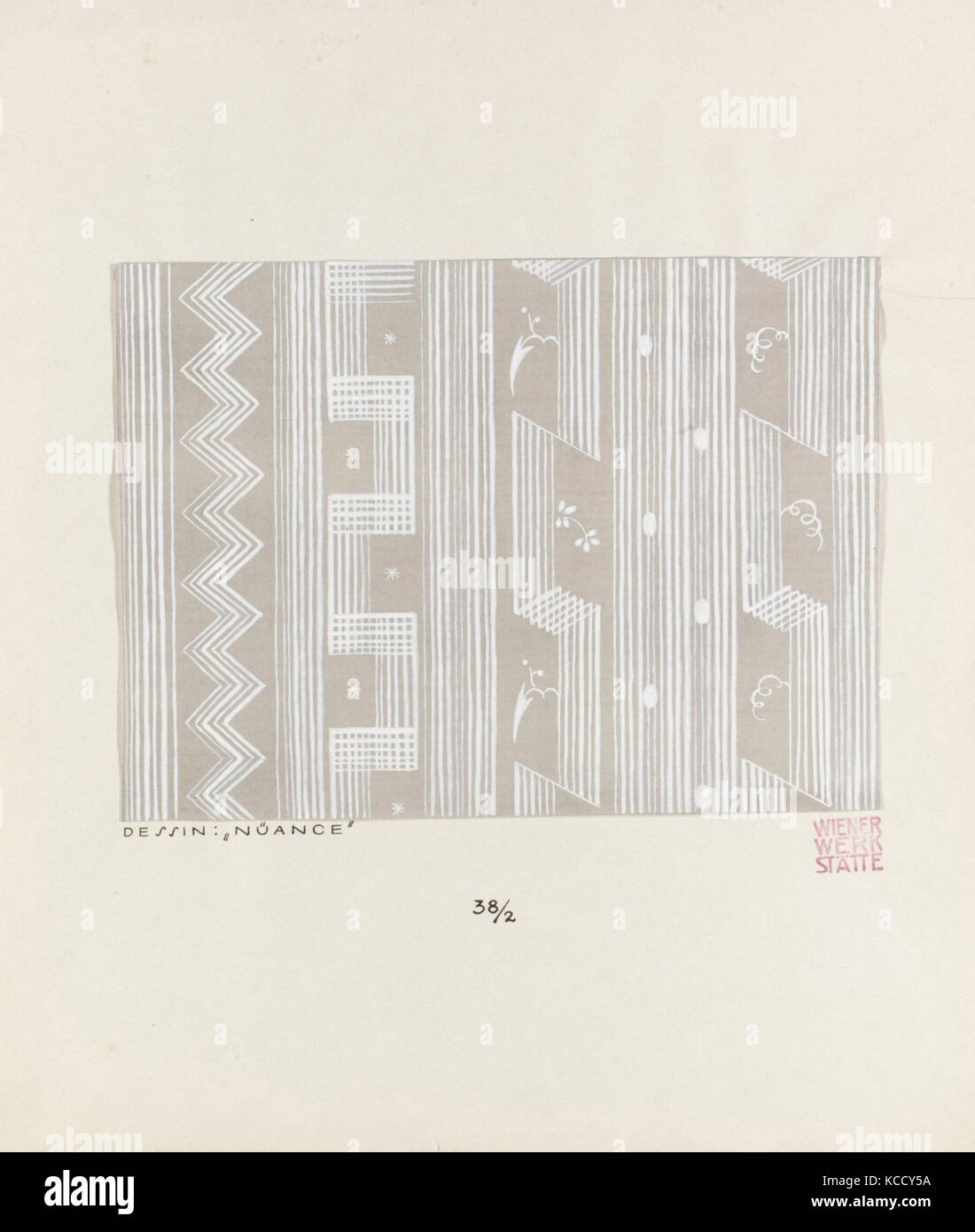 NUANCE, 1922, Gouache on paper, 12 3/4 × 10 3/4 in. (32.4 × 27.3 cm), Drawings Stock Photo