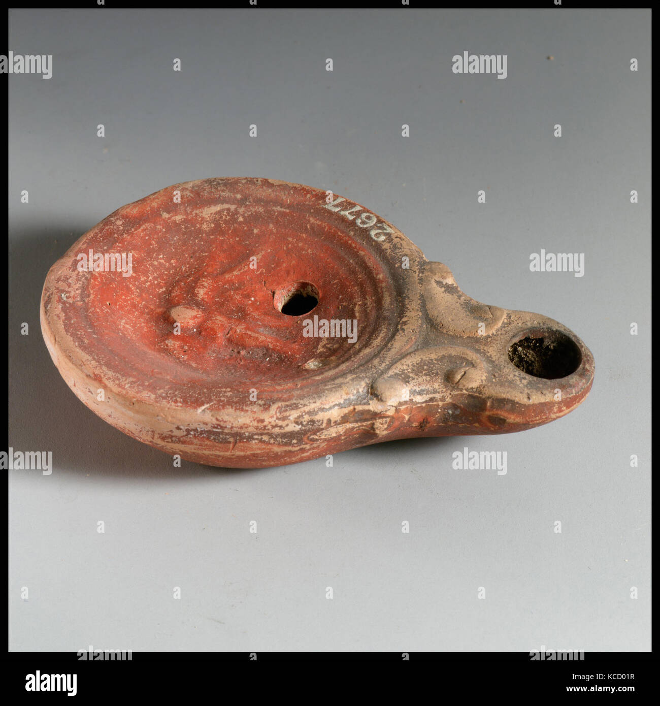 Lamp, concave top, 1st century B.C.–1st century A.D Stock Photo