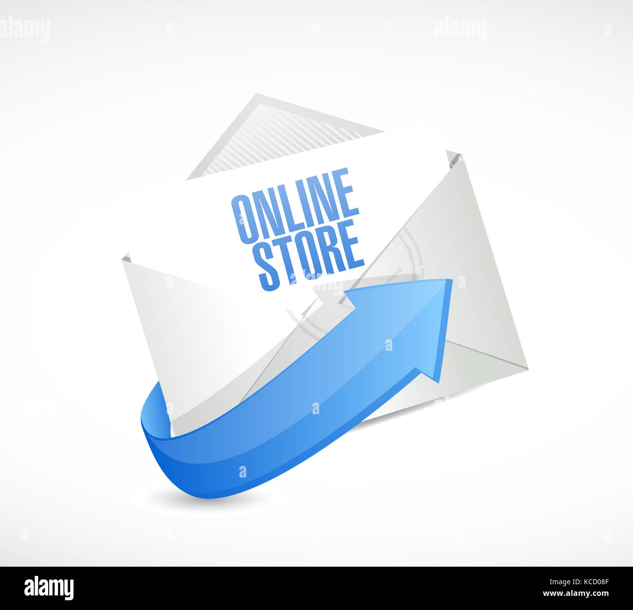 online store email sign concept illustration design over a black ...
