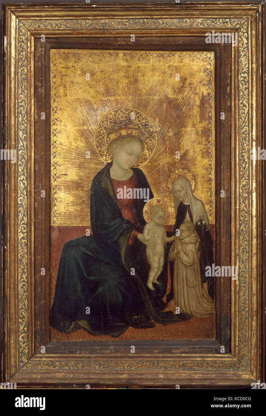 Madonna and Child with Saint Catherine of Siena and a Carthusian Donor ...