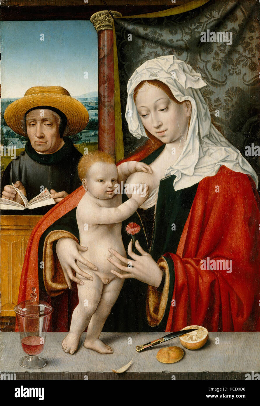 The Holy Family, Workshop of Joos van Cleve, possibly 1527–33 Stock Photo