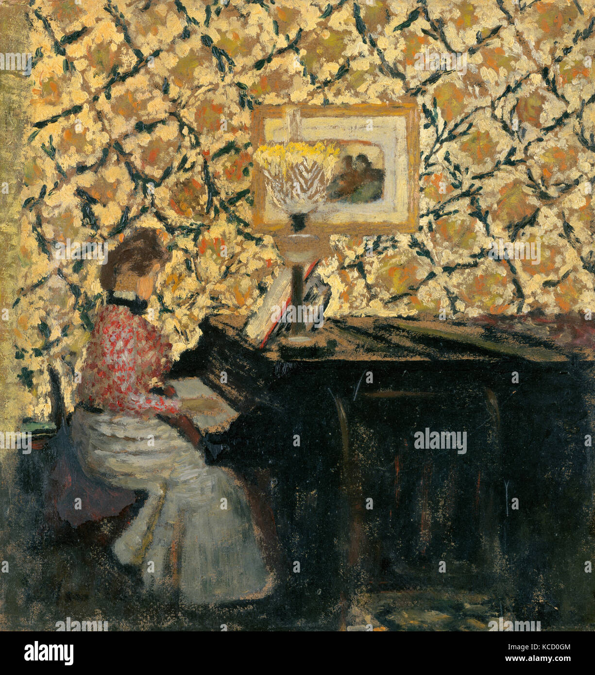 Misia at the Piano, Édouard Vuillard, 1895 or early 1896 Stock Photo