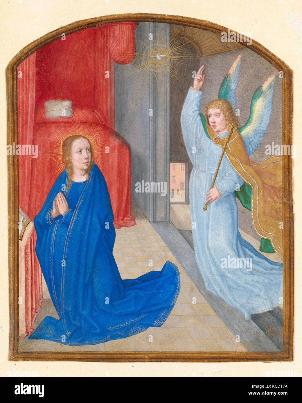 The  Annunciation, Circle of Gerard David, ca. 1510 Stock Photo