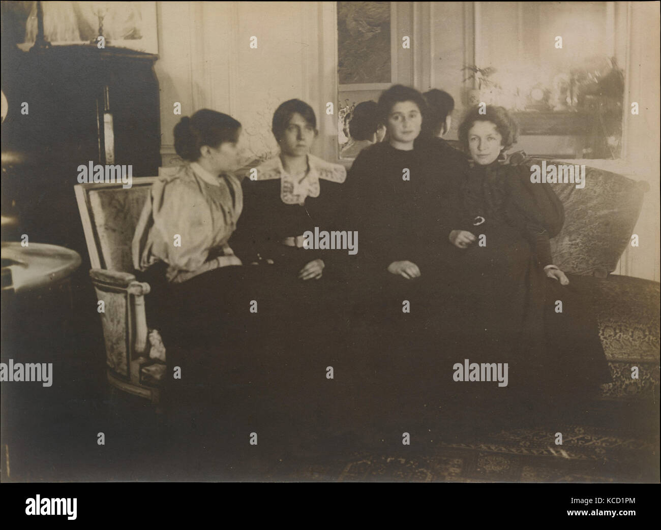 Paule Gobillard, Jeannie Gobillard, Julie Manet, and Geneviève Mallarmé, Edgar Degas, 1895 Stock Photo