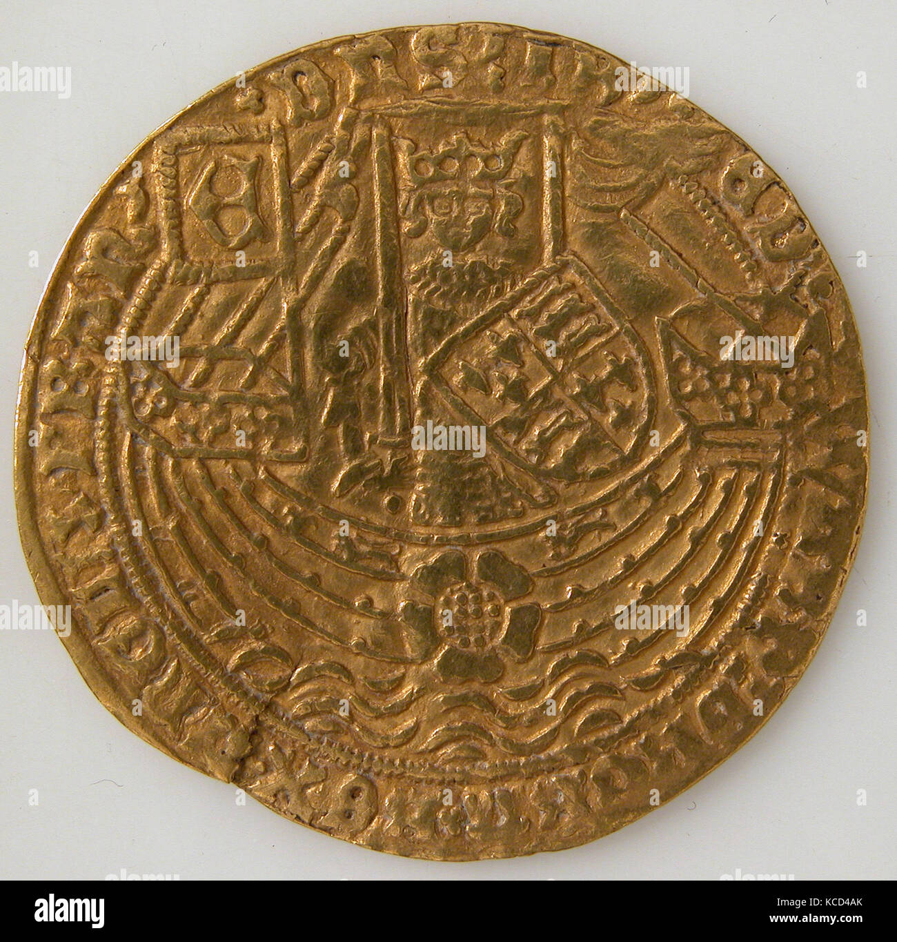 Coin with Rose Noble and Edward IV, 1464–1470, Made in England, British ...