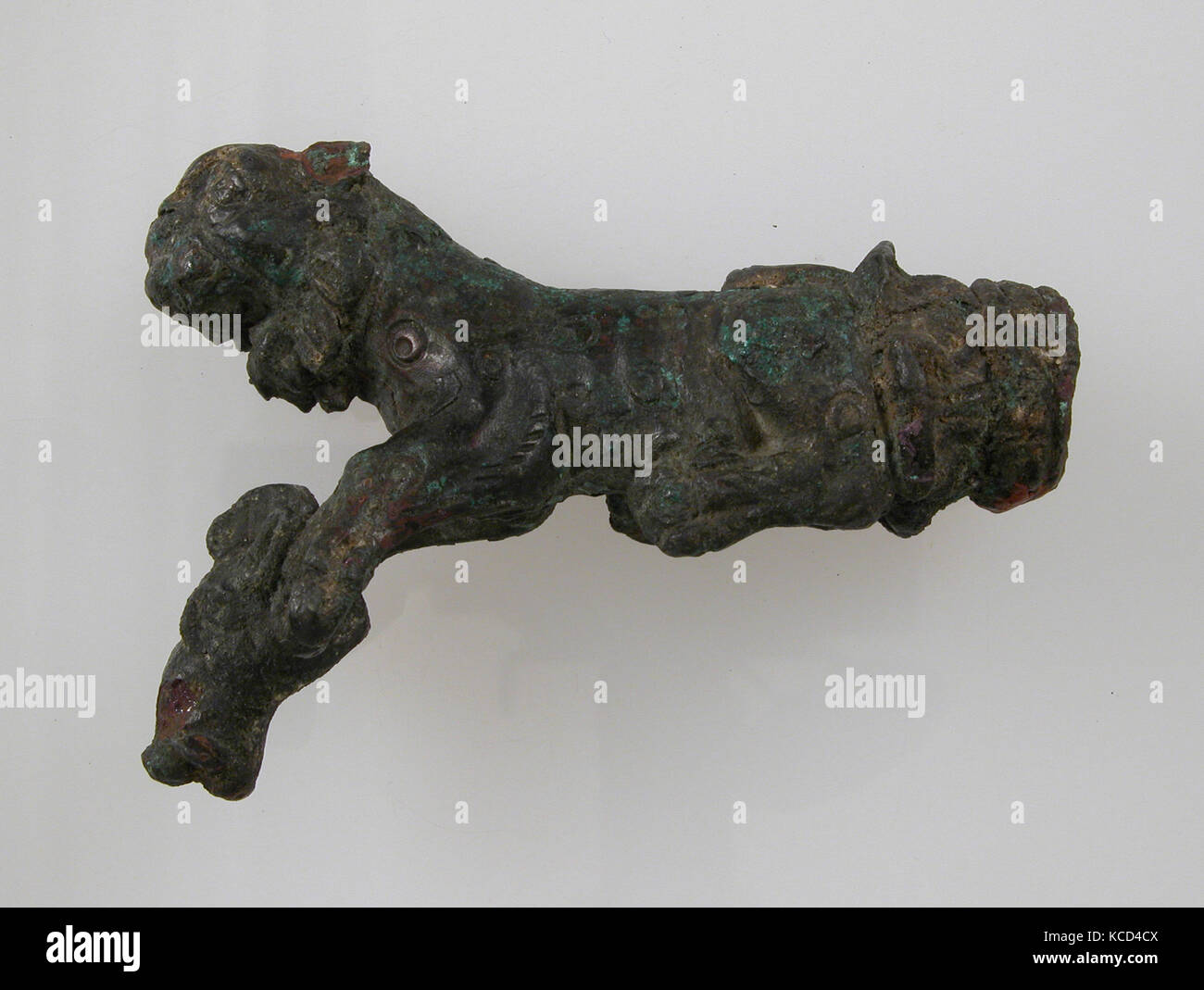 Key Handle or Knife Handle, 1st–7th century, Roman, Copper alloy ...