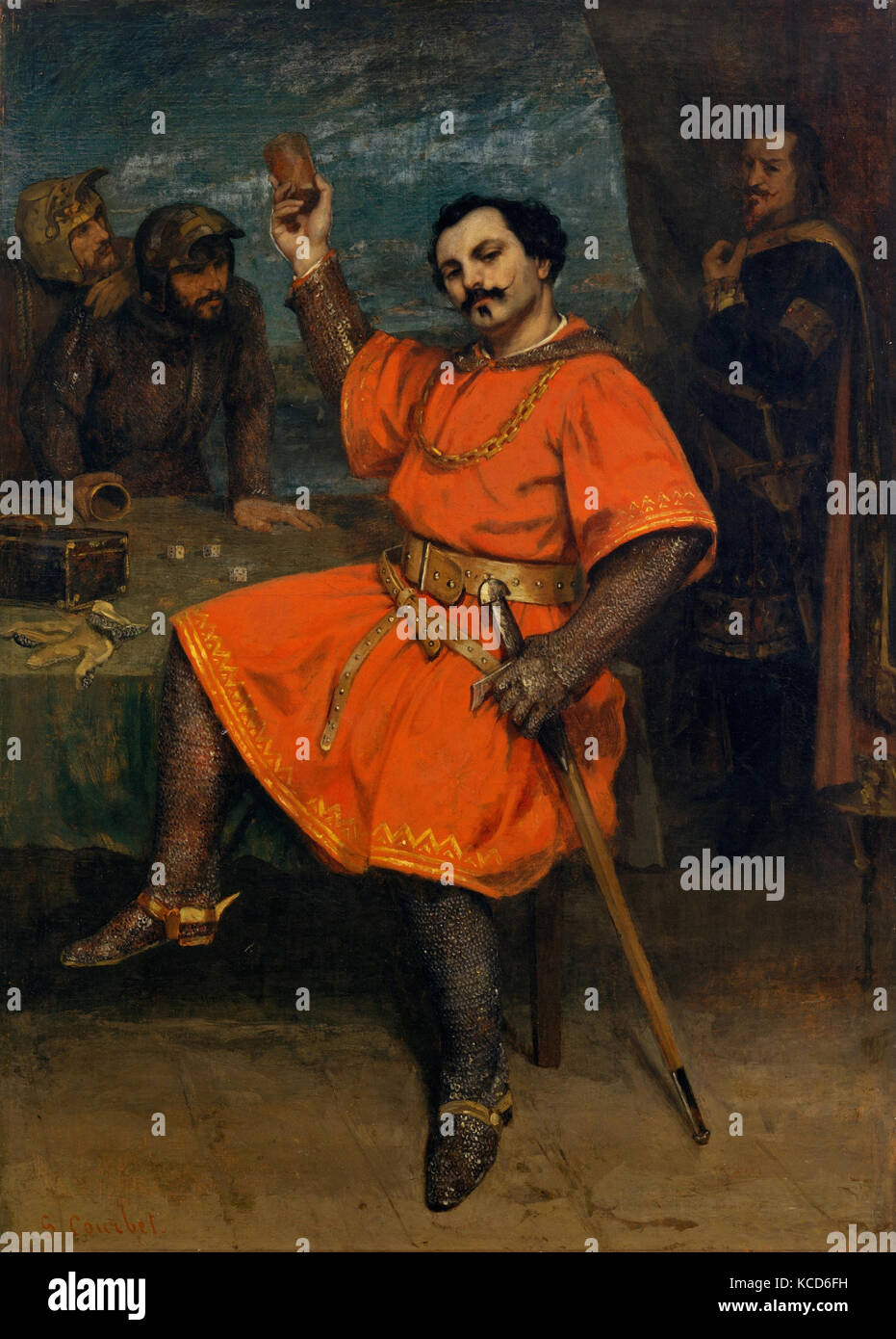 Louis Gueymard (1822–1880) as Robert le Diable, Gustave Courbet, 1857 Stock Photo