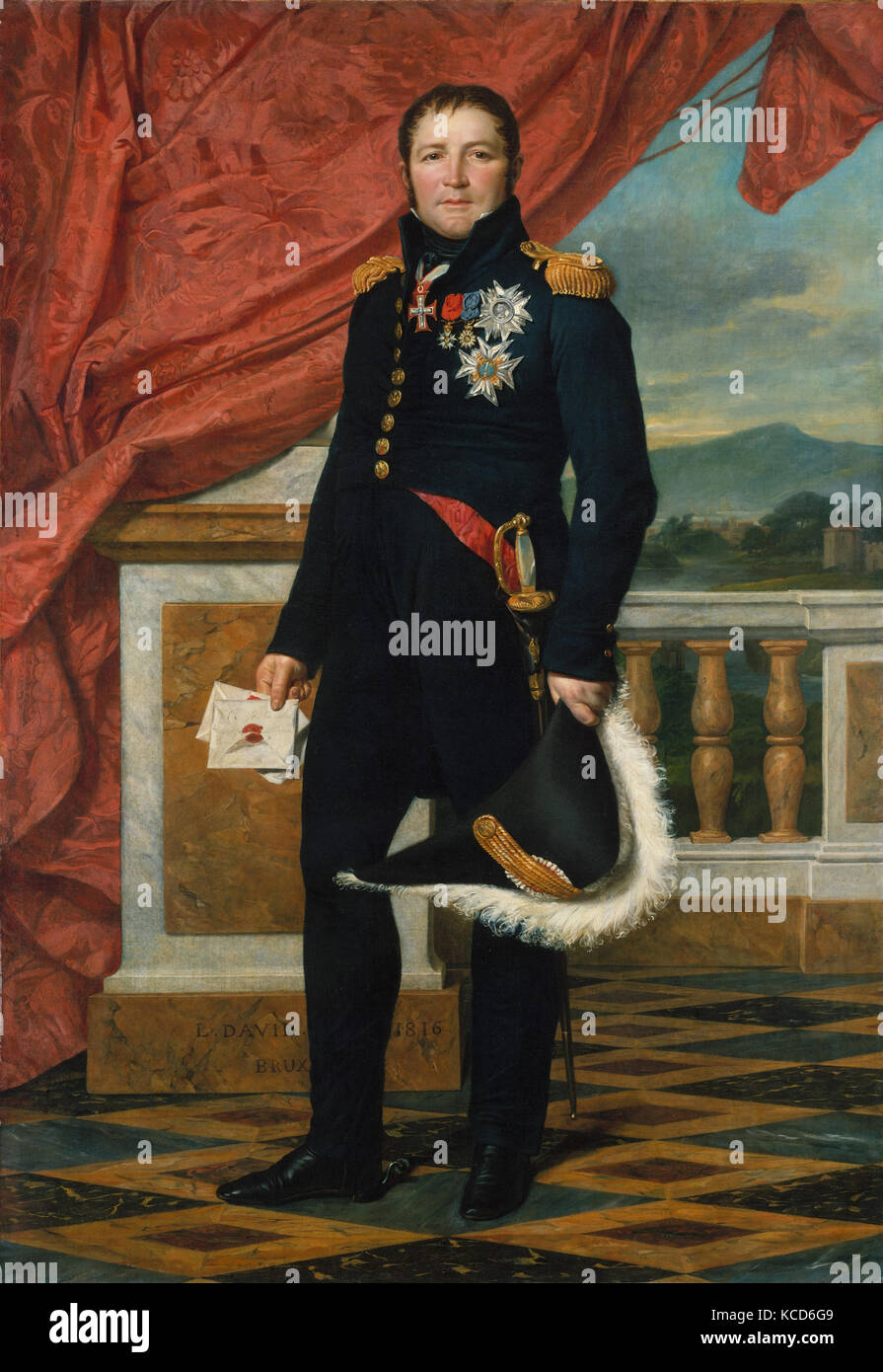 General Étienne-Maurice Gérard (1773–1852), Jacques Louis David, 1816 Stock Photo