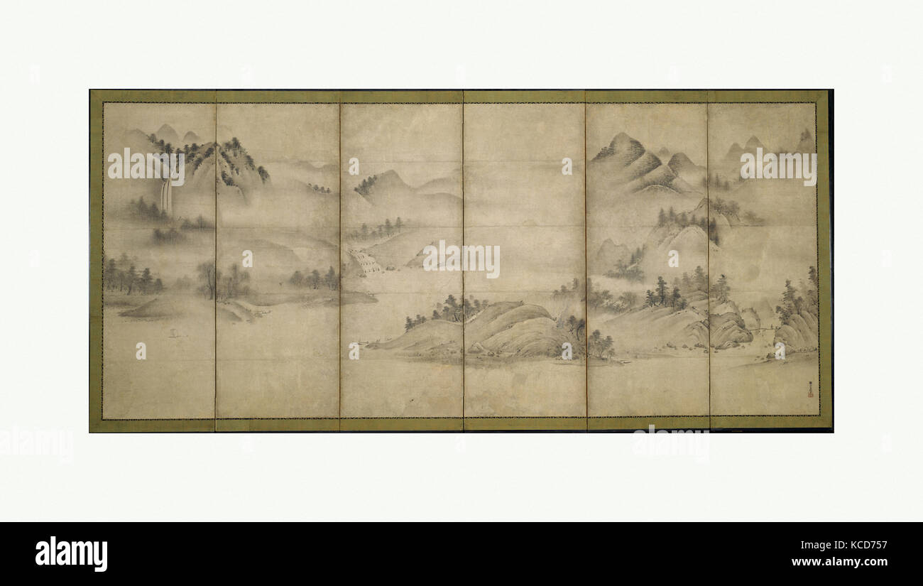 Mountain View Landscape — Original Sumi-e Painting, Zen