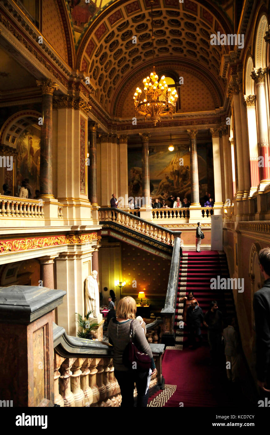 The Grand Staircase designed by Sir George Gilbert Scott at the Foreign ...