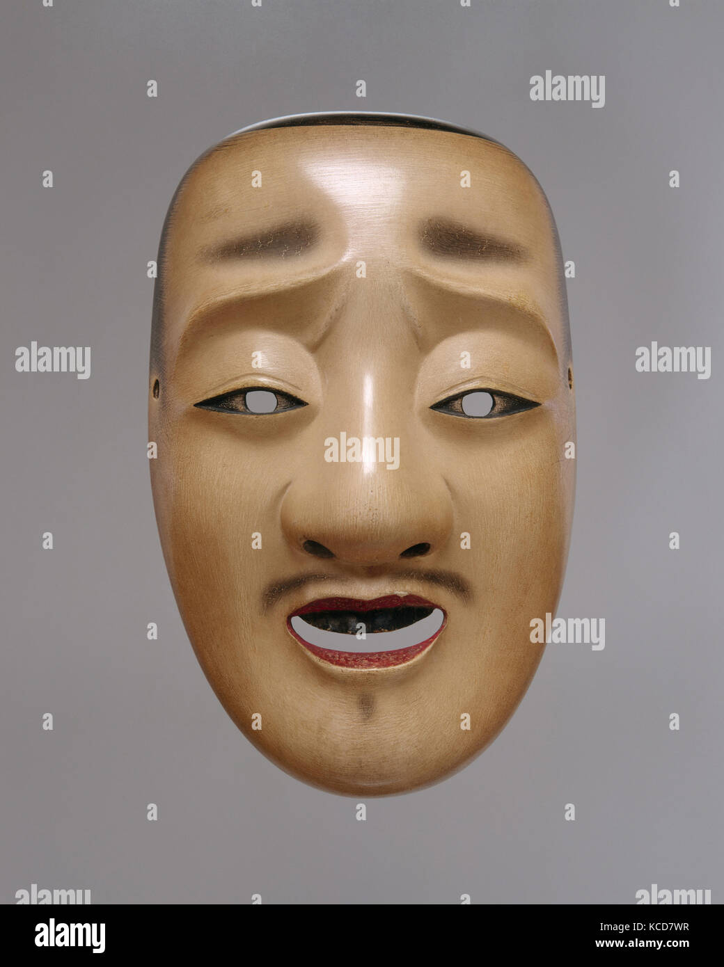 Chūjō Mask for a Noh Drama, Genkyu Michinaga, 18th century Stock Photo