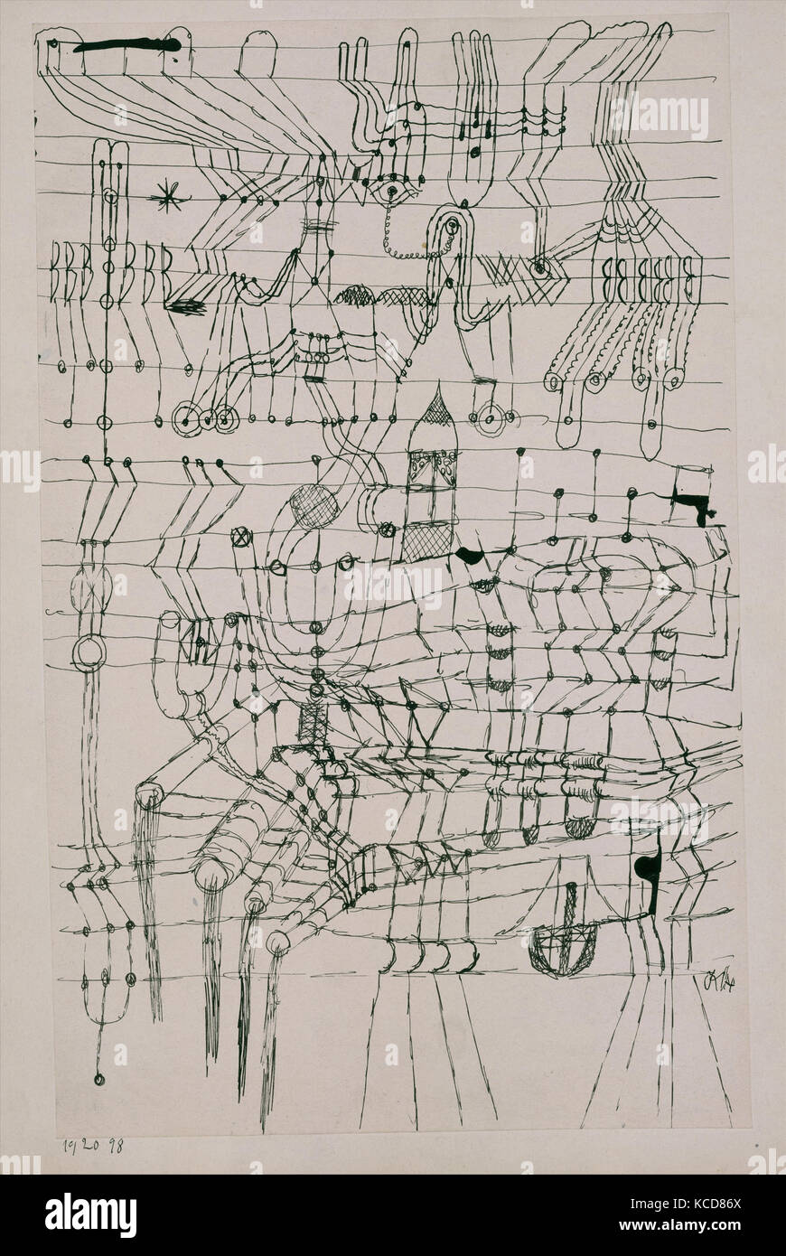 Drawing Knotted In The Manner Of A Net Paul Klee 1920 Stock Photo Alamy