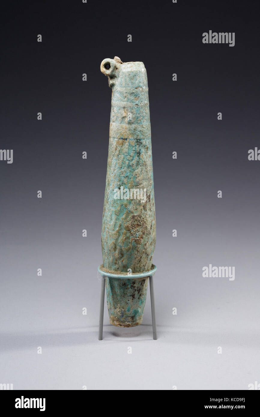 Biconical alabastron with zones of bichrome decoration, 332–30 B.C Stock Photo