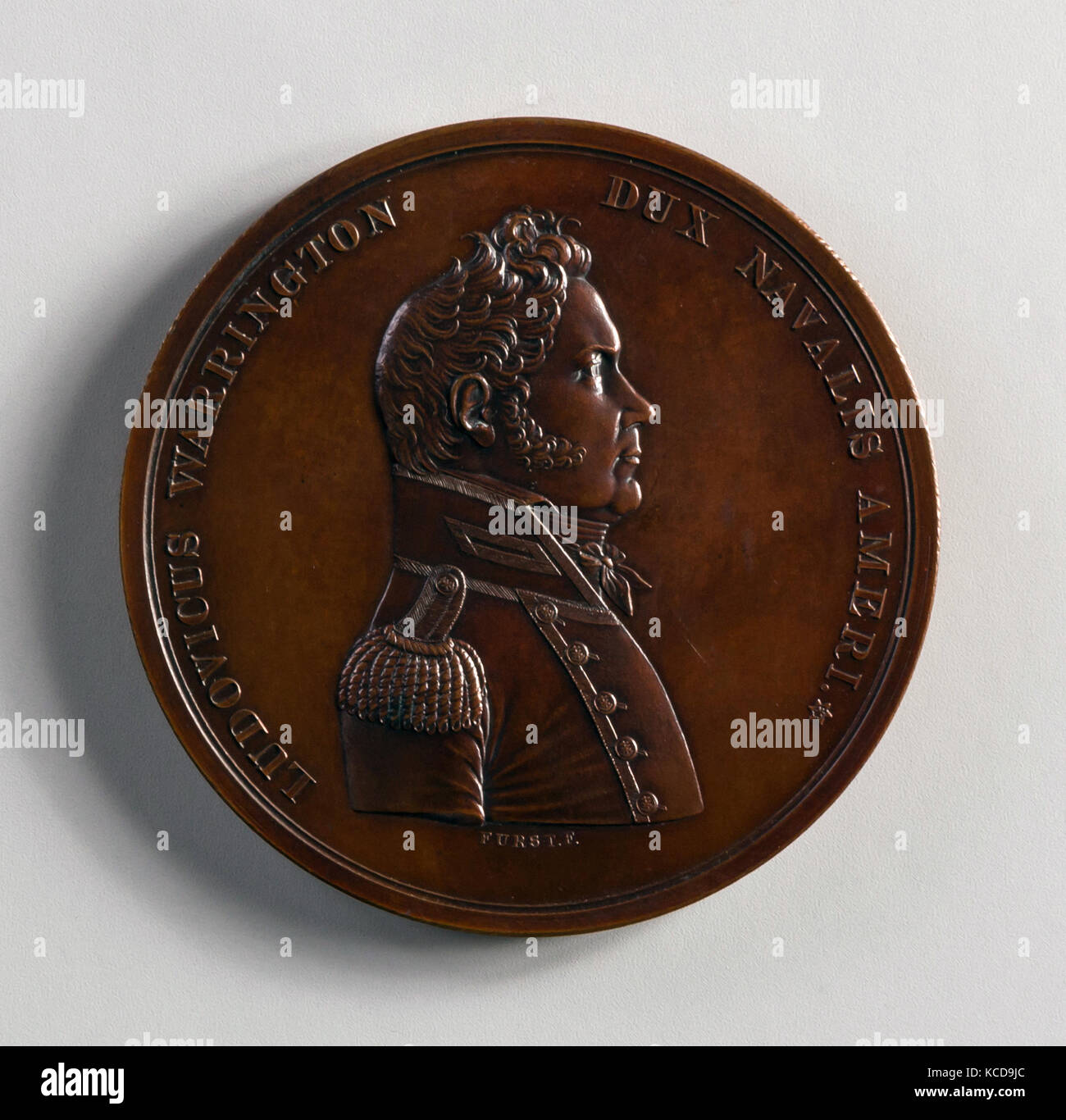Medal of Captain Lewis Warrington, Moritz Fürst, 1814–15 Stock Photo