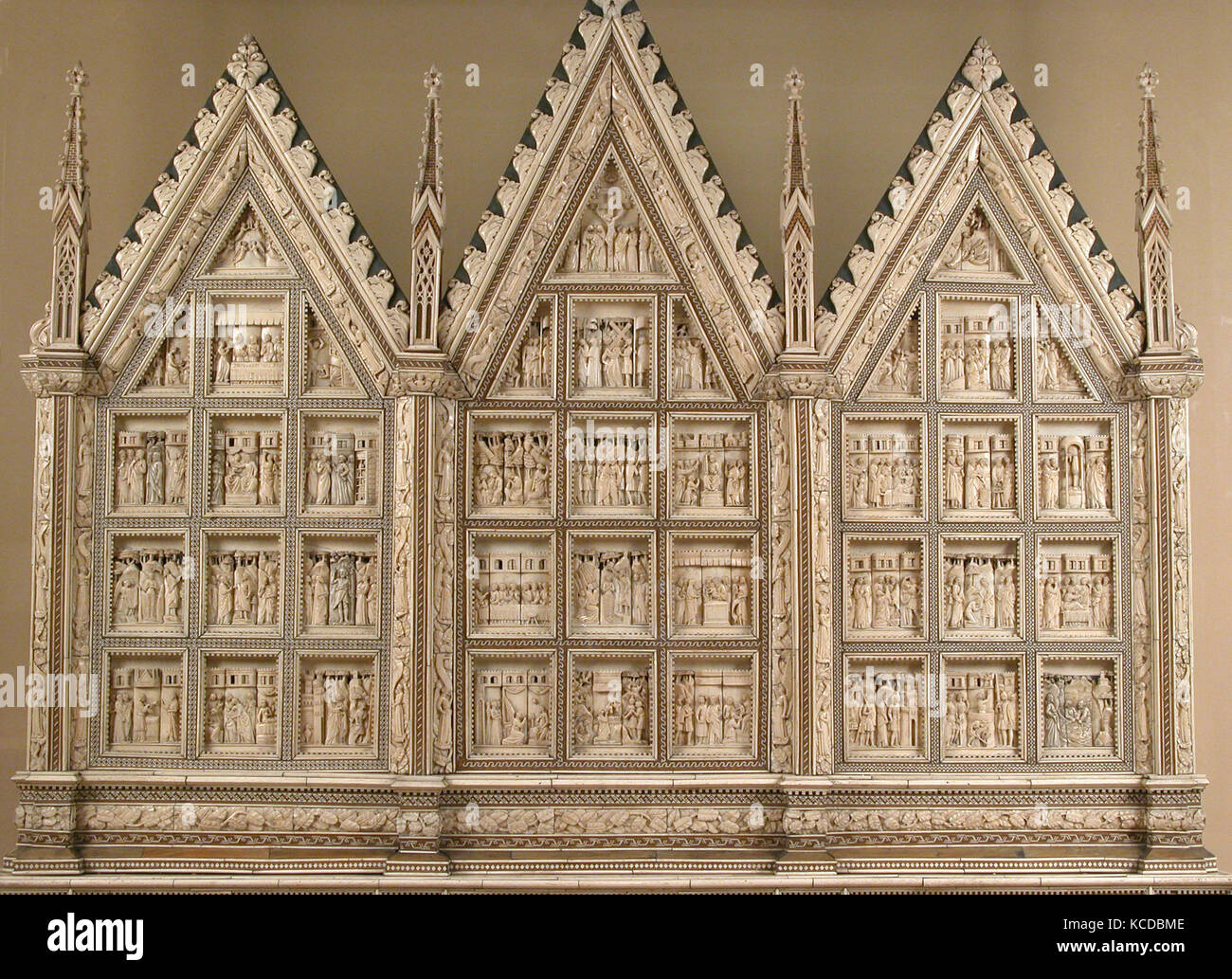 Altarpiece, Baldassare degli Embriachi, ca. 1390–1400 Stock Photo