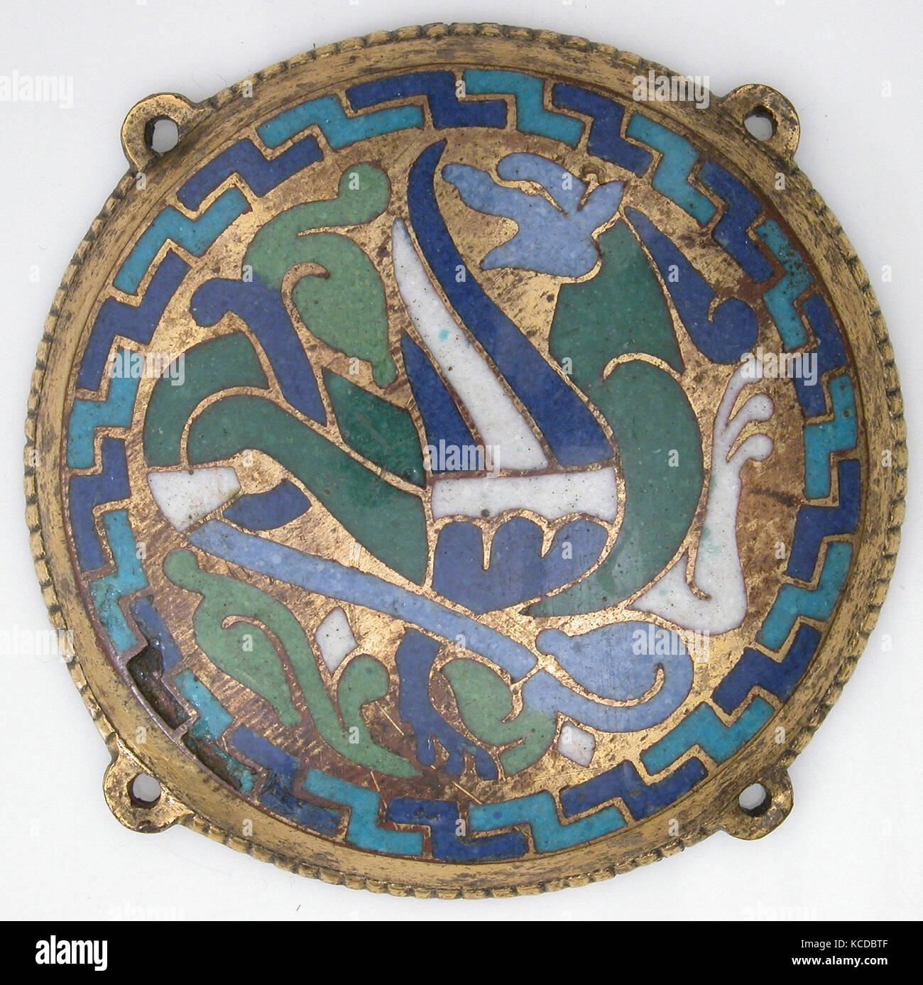 Winged Dragon (one of five medallions from a coffret), ca. 1110–30 Stock Photo