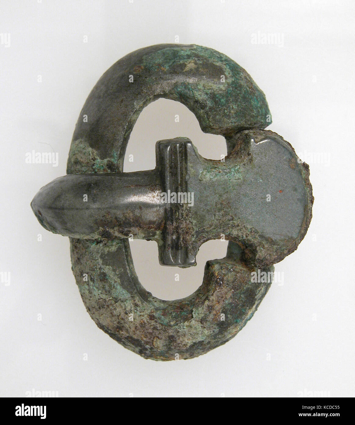 Belt Tongue and Oval Loop from a Buckle, 7th century Stock Photo