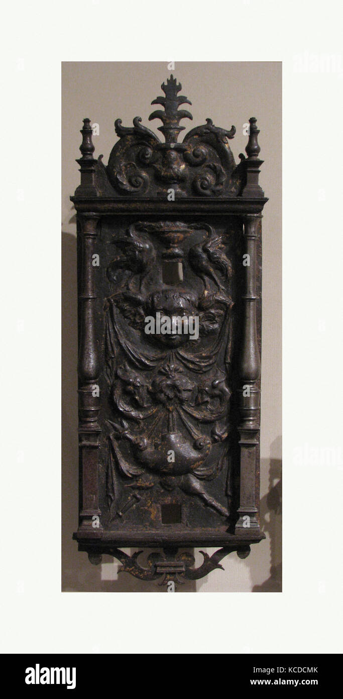 Escutcheon, probably mid16th century, Spanish, Wrought iron with