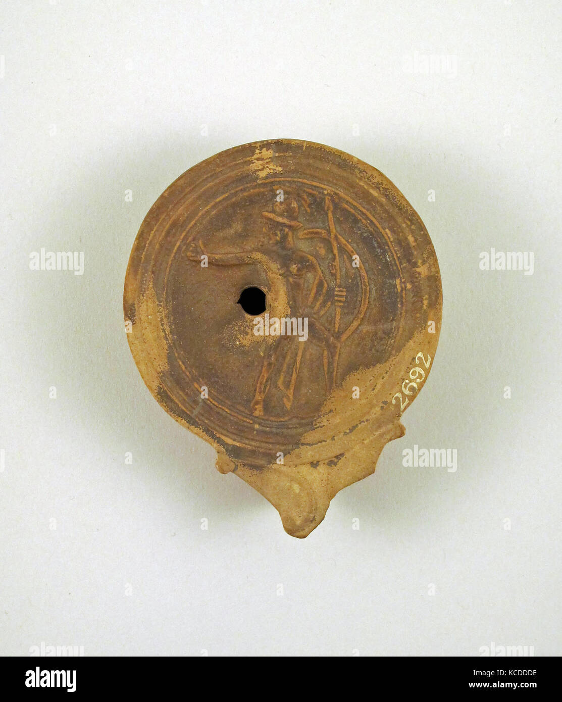 Lamp, concave top, 1st century B.C.–1st century A.D Stock Photo