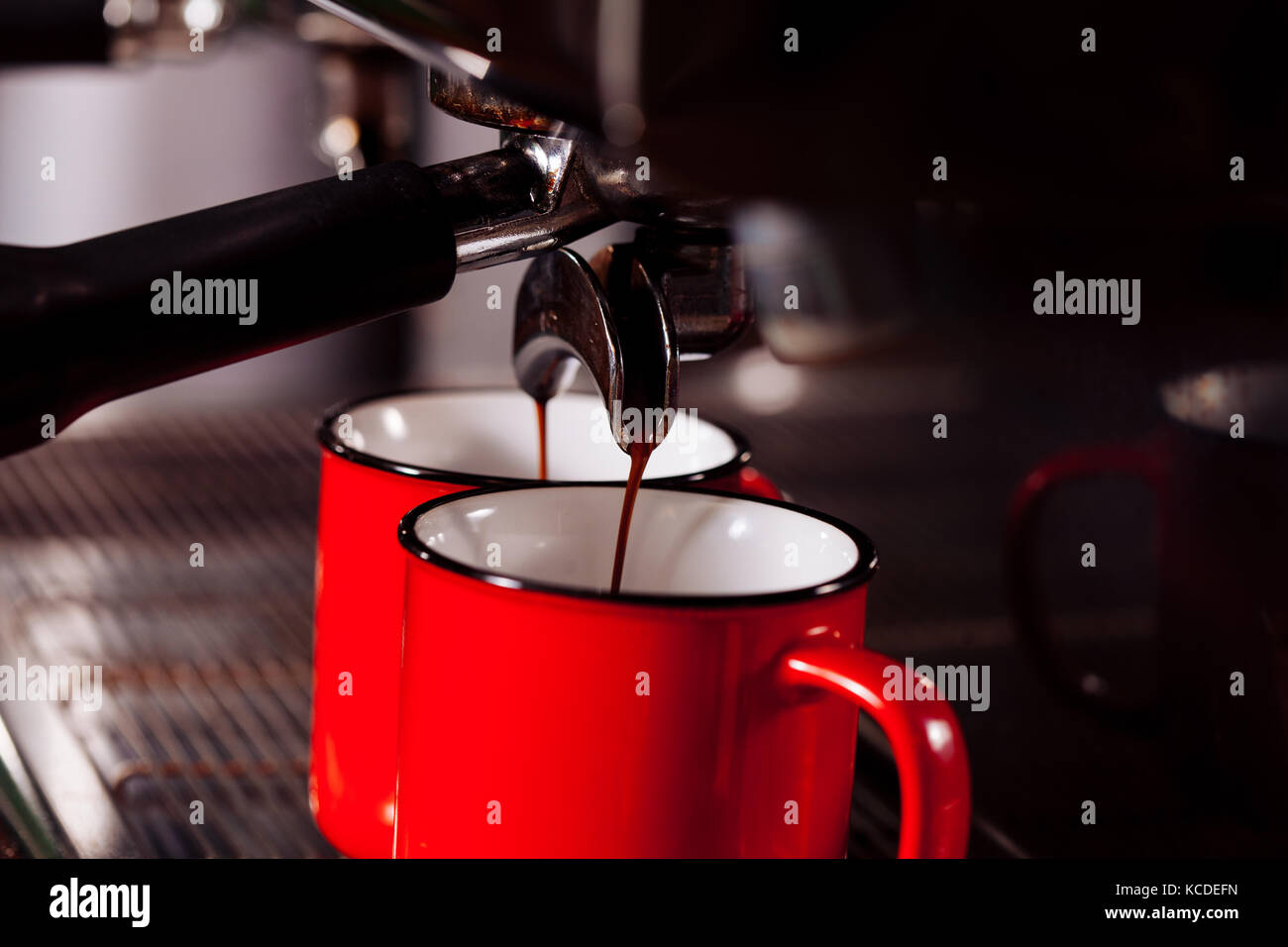 Two cups of coffee Stock Photo Alamy