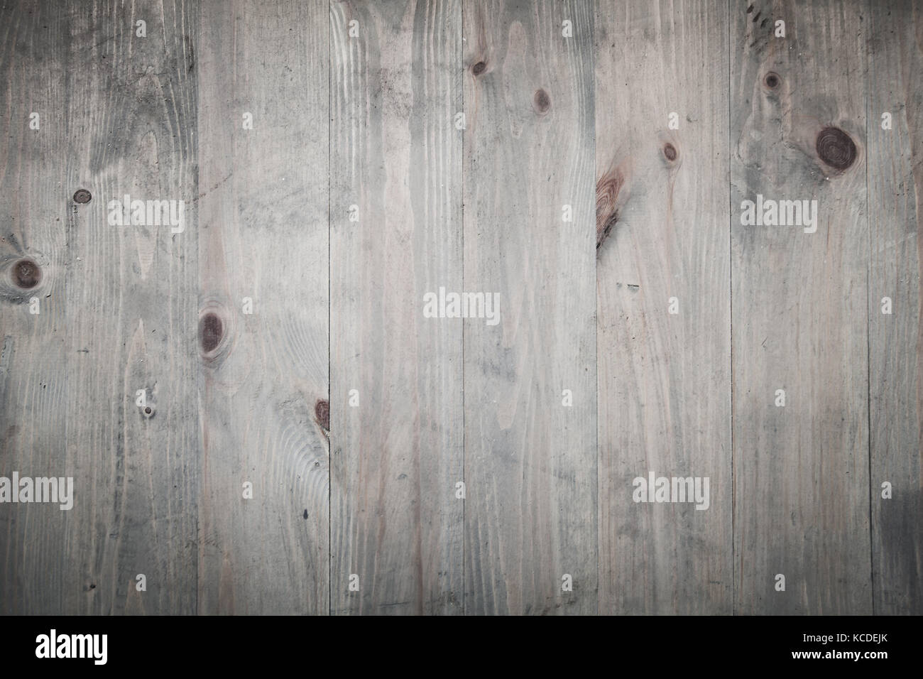 Gray vanished wooden floor, background photo texture Stock Photo