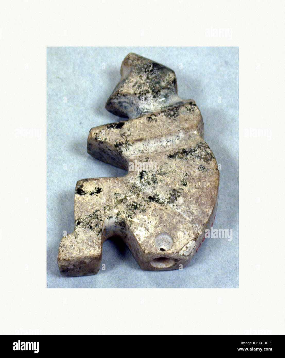 Stone Figure Cutout, 1st–8th century, Mexico, Mesoamerica, Guerrero, Balsas River region, Mezcala, Stone, Height 2-3/16 in Stock Photo