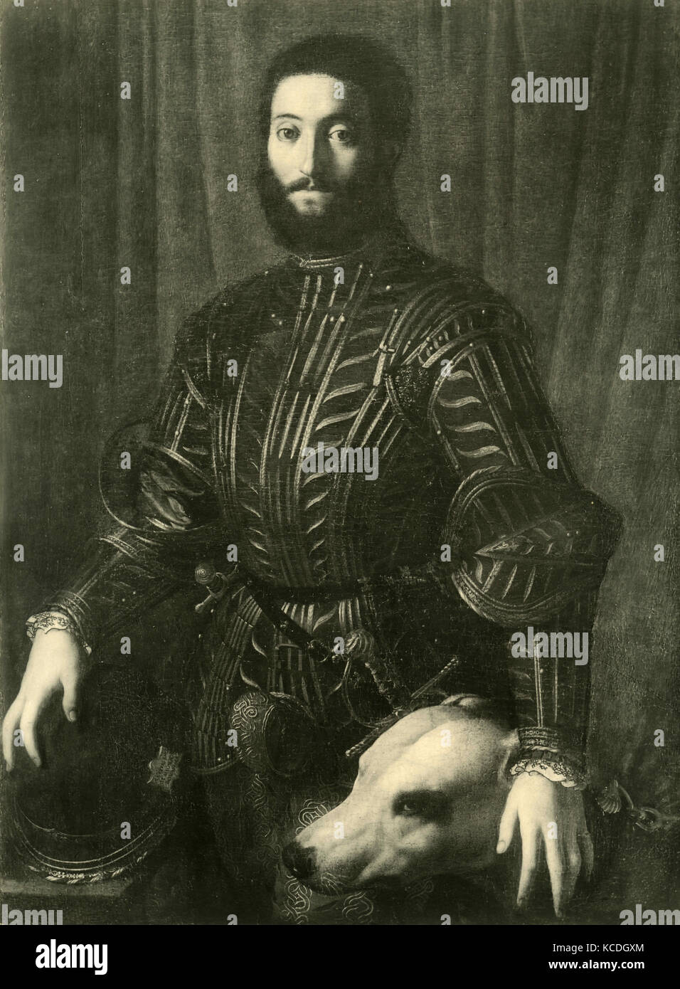 Portrait of Ippolito de' Medici, painting by Pontormo Stock Photo