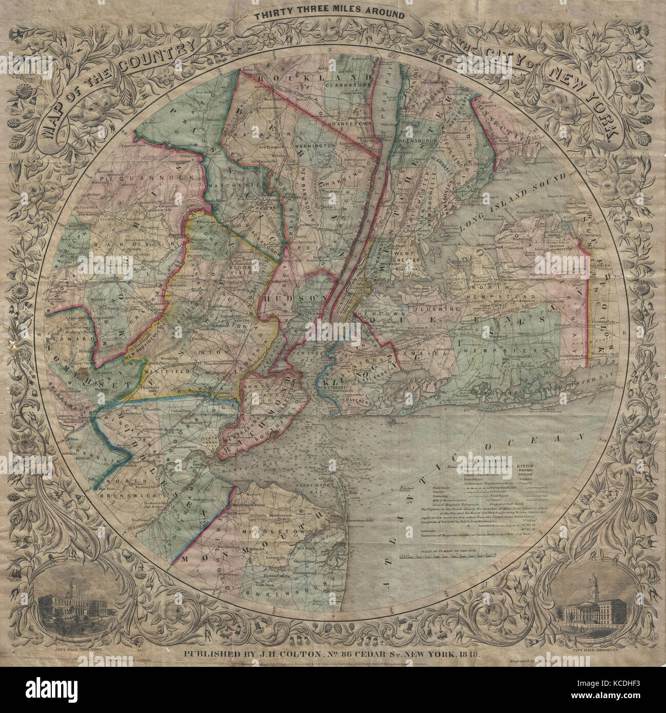 Colton map of new york city hires stock photography and images Alamy