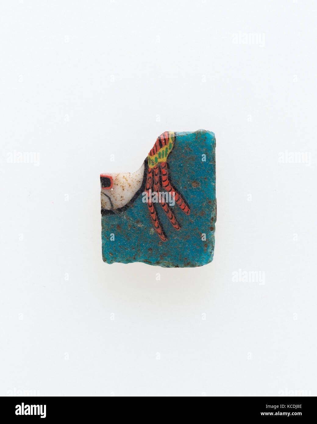 Inlay, fragment, maenad hair, Ptolemaic Period–Roman Period, 100 BC–100 AD, From Egypt, Glass, H. 1.8 × W. 1.5 cm (11/16 × 9/16 Stock Photo