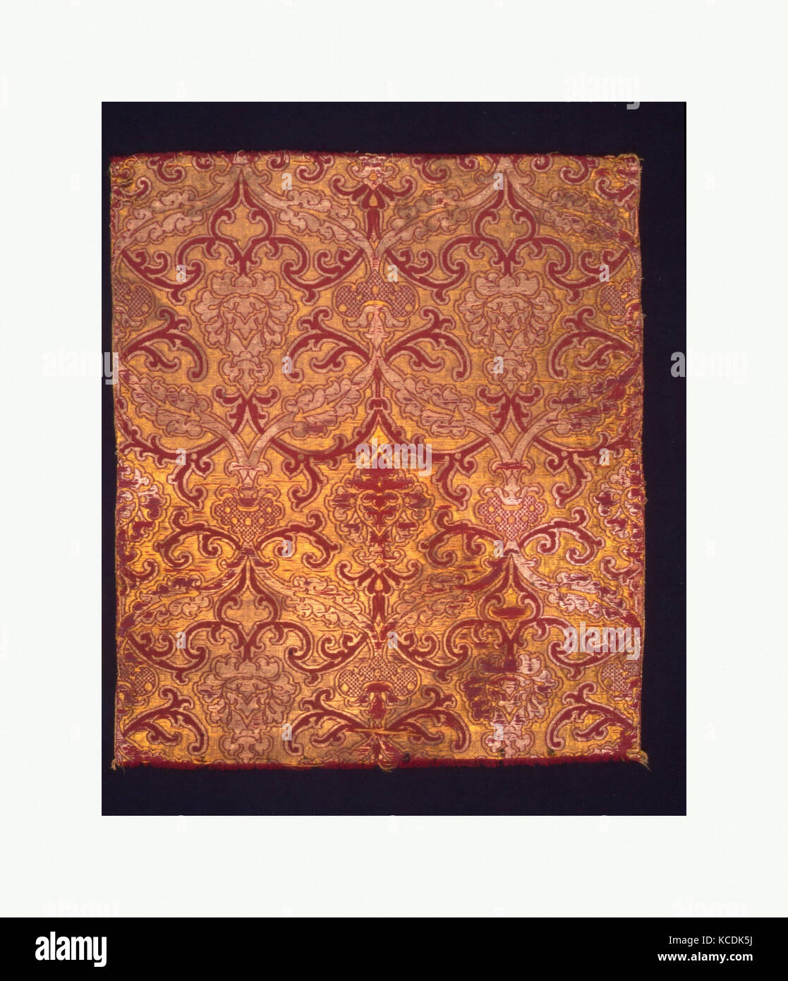 Panel, mid to late 16th century, Italian or Spanish, Silk; metal; linen