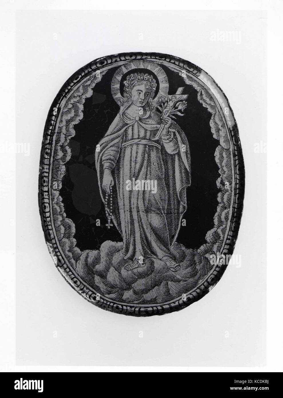 A Female Saint (possibly Rosalia), second half 18th century Stock Photo
