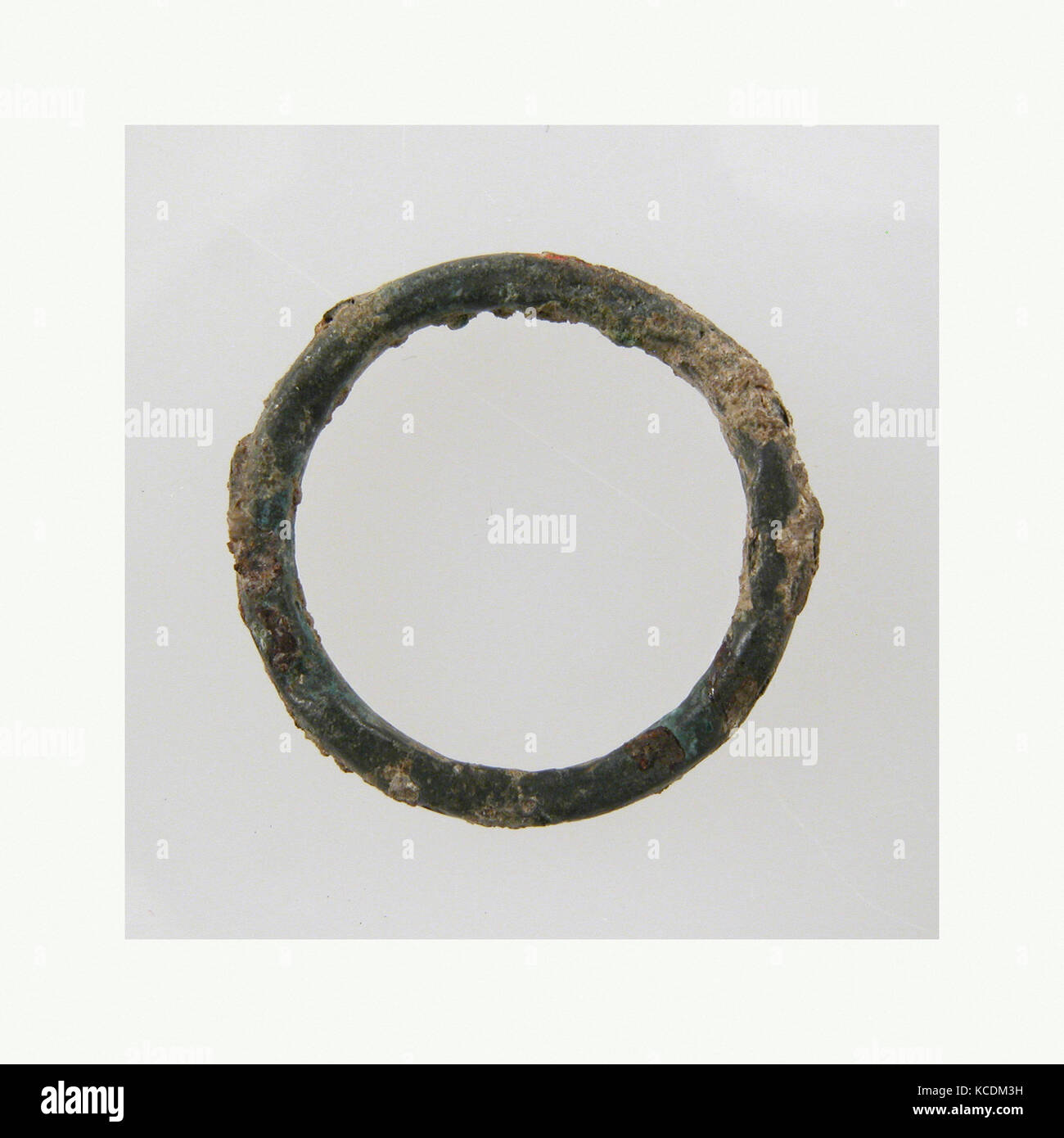 Plain Ring, 7th century, Frankish, Copper alloy, Overall 11/16 x 1/16