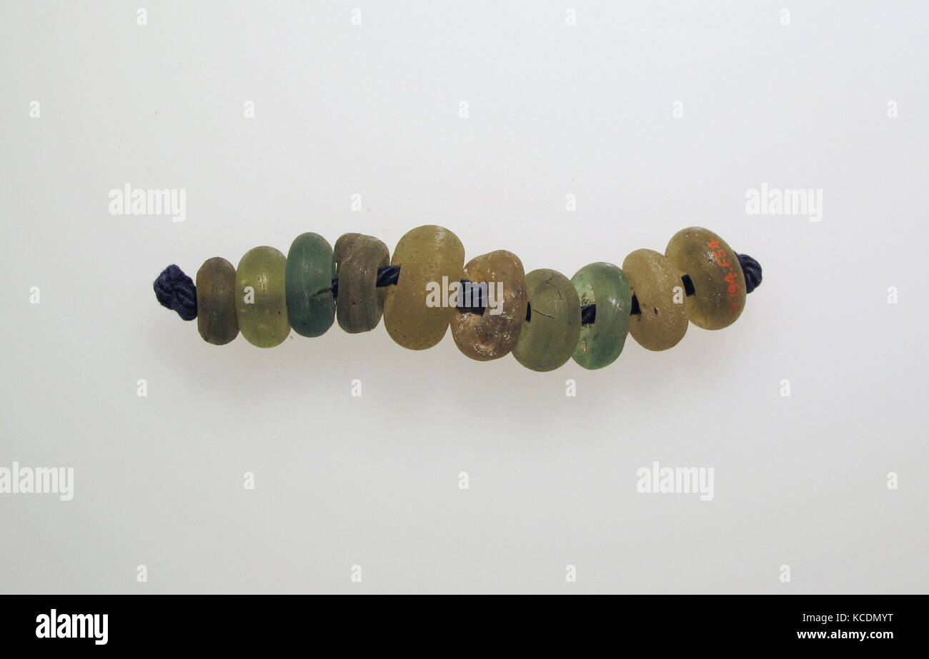 Beads, 11, Glass, Other: 3 1/16 in. (7.8 cm), Glass Stock Photo