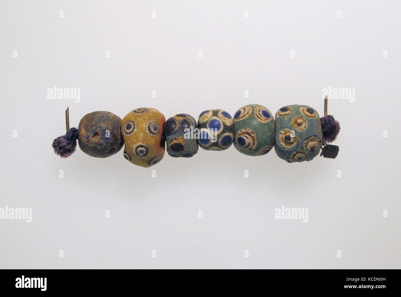 Beads, 6, Glass, Other: 3 1/16 in. (7.8 cm), Glass Stock Photo