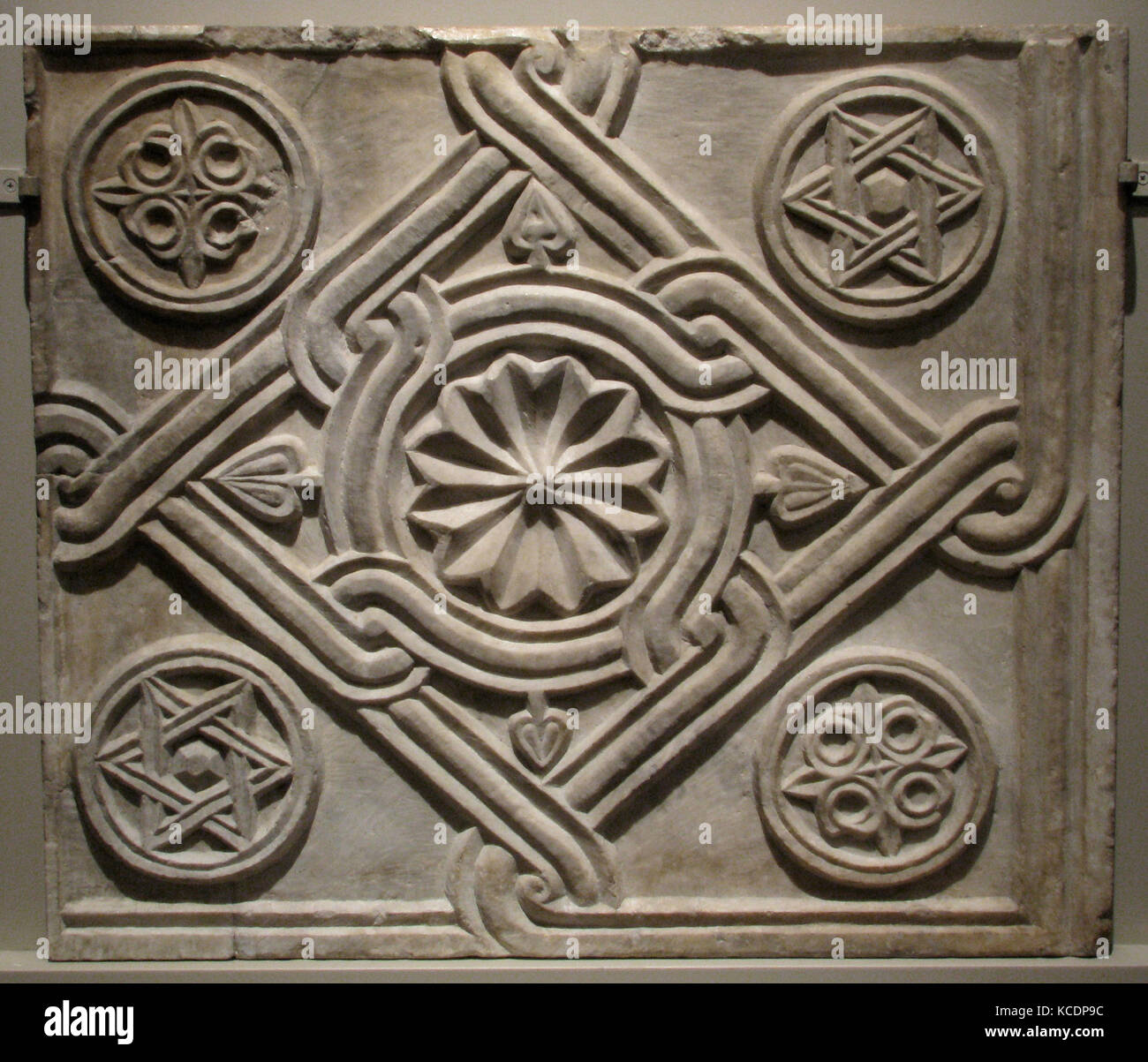 Marble Decorative Panels, 10th–11th century, Made in possibly Constantinople, Byzantine, Marble, Overall: 27 x 31 1/2 x 1 1/8 Stock Photo