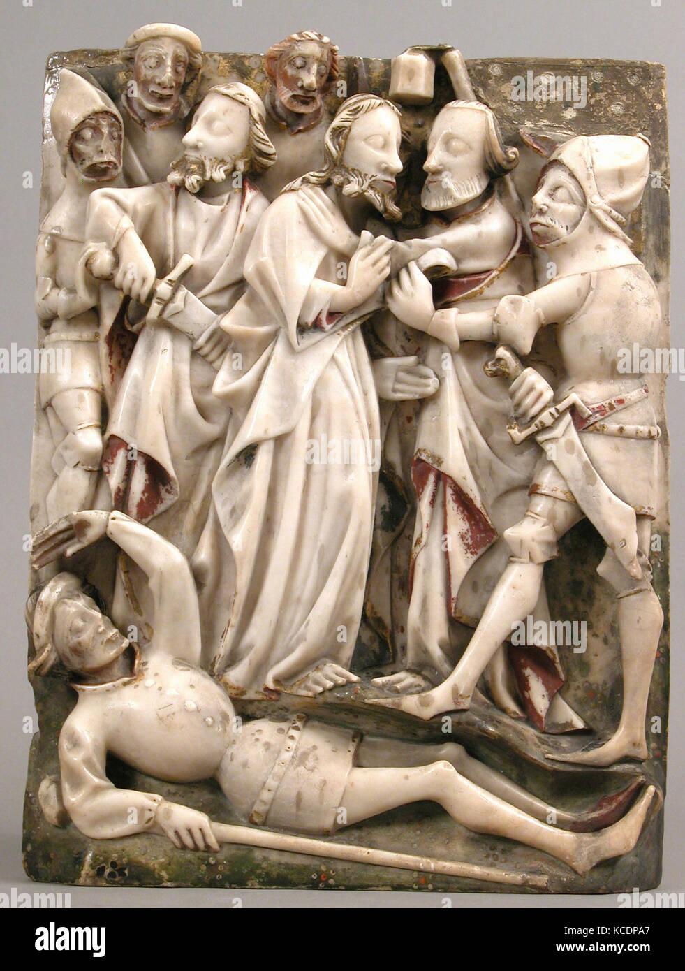 The Betrayal of Christ, School of Nottingham, 15th century Stock Photo