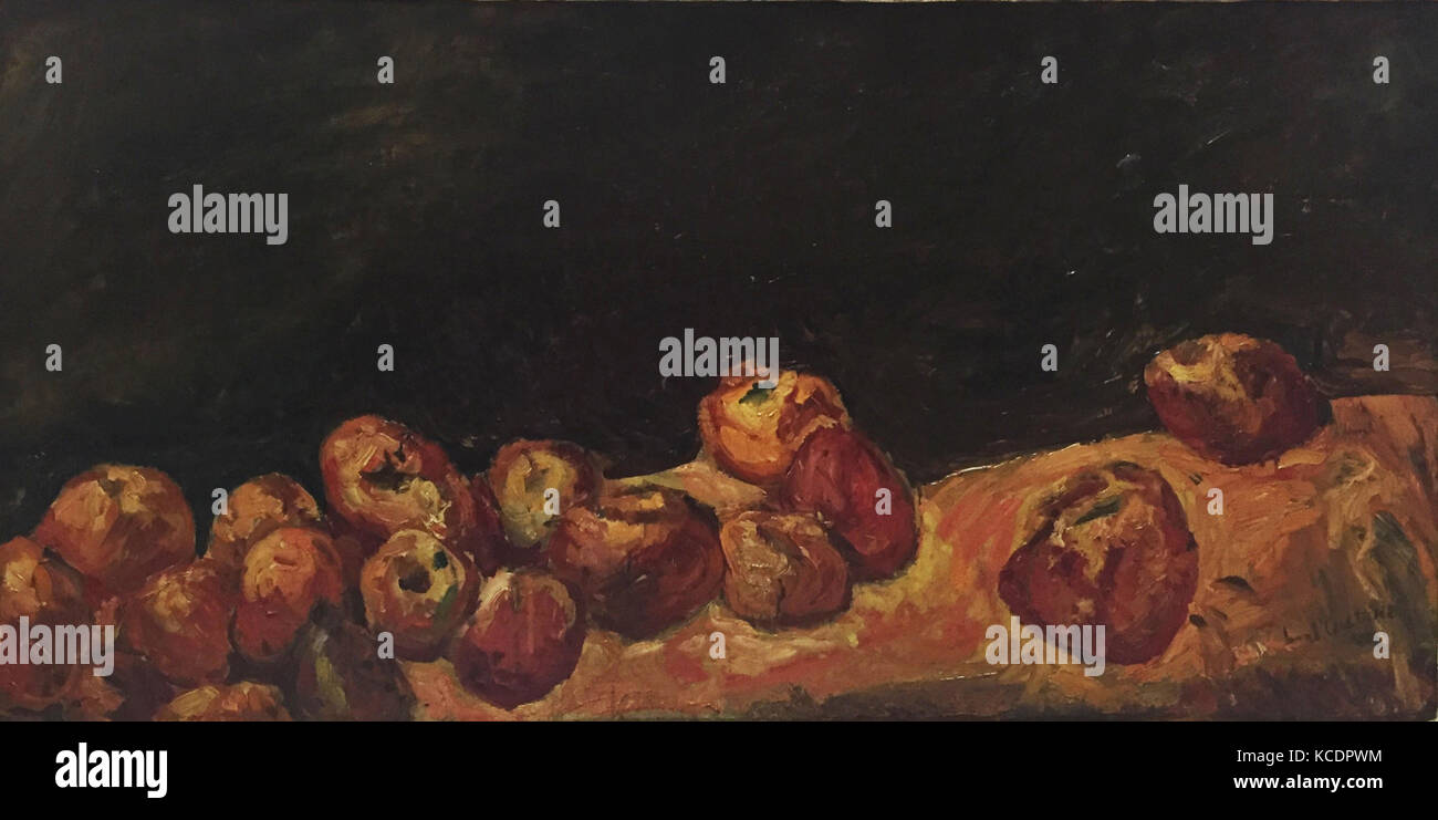 Apples, ca. 1917, Oil on canvas, 15 1/8 × 31 1/2 in. (38.4 × 80 cm), Paintings, Chaim Soutine (French (born Lithuania Stock Photo