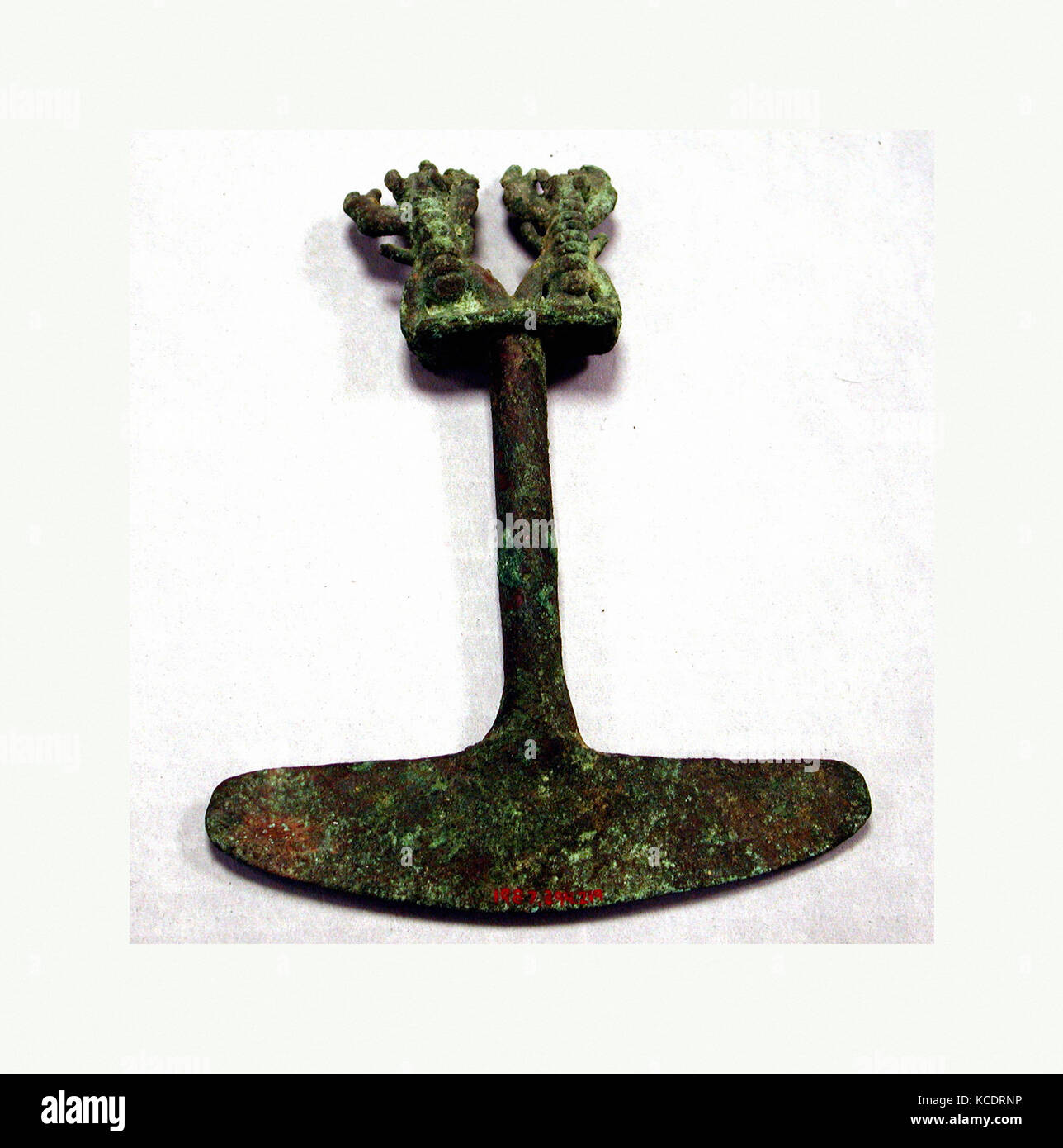 Ceremonial Knife (Tumi), 12th–15th century, Peru, Chimú, Copper, Height 6-5/16 in. (16 cm), Metal-Implements Stock Photo